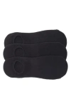 Nordstrom 3-pack Everyday No-show Socks In Black