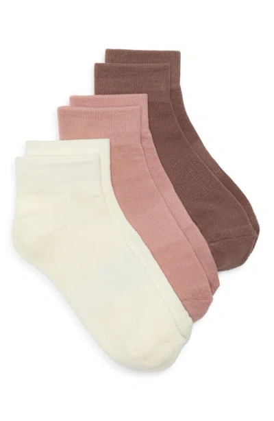 Nordstrom 3-pack Everyday Quarter Socks In Multi