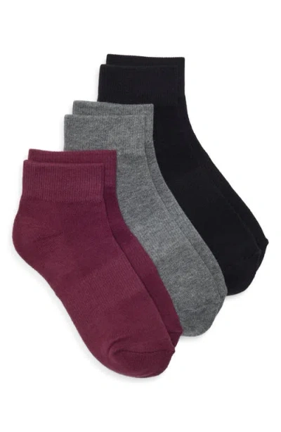Nordstrom 3-pack Everyday Quarter Socks In Multi
