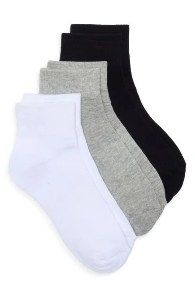 Nordstrom 3-pack Everyday Quarter Socks In Multi