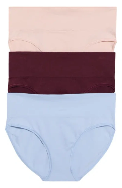 Nordstrom 3-pack Seamless High Cut Briefs In Multi