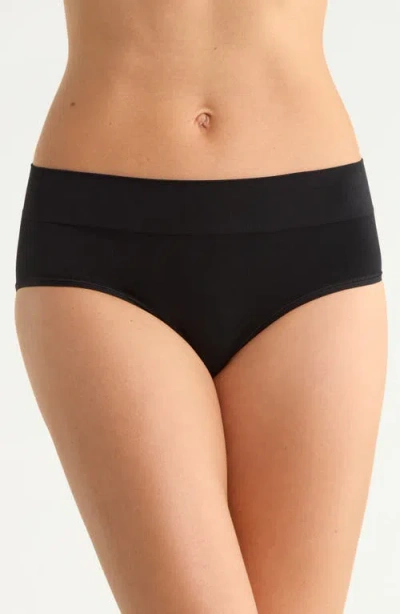 Nordstrom 3-pack Seamless Hipster Briefs In Black