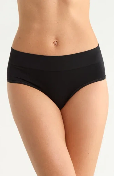Nordstrom 3-pack Seamless Hipster Briefs In Pink- Tan- Black Multi