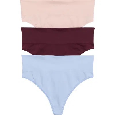 Nordstrom 3-pack Seamless Thongs In Multi