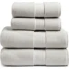 Nordstrom 4-piece Luxury Bath Towel & Hand Towel Set $136 Value In Grey Vapor
