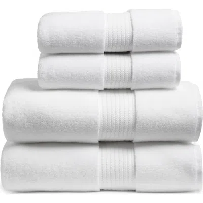 Nordstrom 4-piece Luxury Bath Towel & Hand Towel Set $136 Value In White