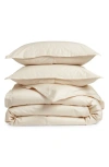 Nordstrom 400 Thread Count Organic Cotton Sateen Duvet Cover & Shams Set In Neutral