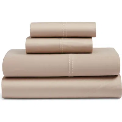 Nordstrom 400 Thread Count Organic Cotton Sateen Sheet Set In Tan Thread