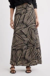 Nordstrom A-line Print Maxi Skirt In Multi