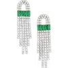 Nordstrom Ached Baguette Crystal Drop Earrings