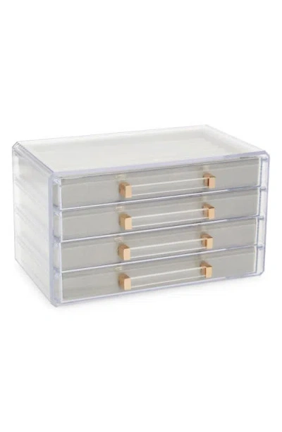 Nordstrom Acrylic Jewelry Tray Organizer In Clear- Light Grey