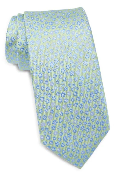 Nordstrom Adantee Floral Silk Tie In Blue