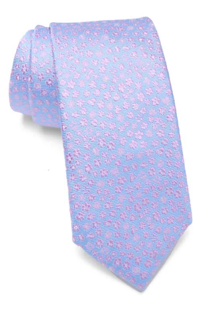 Nordstrom Adantee Floral Silk Tie In Purple