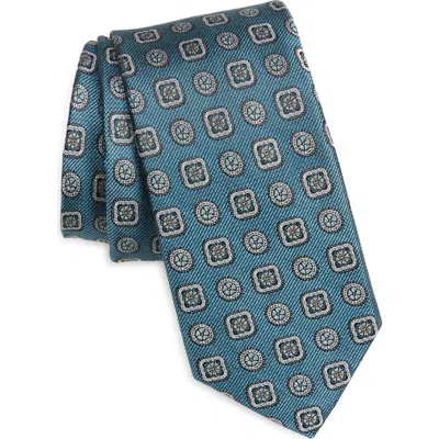 Nordstrom Aguilar Medallion Silk Tie In Blue