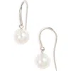 Nordstrom Akoya Pearl Drop Earrings In Metallic