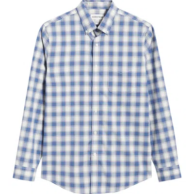 Nordstrom Alex Check Button-down Oxford Shirt In Blue