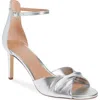Nordstrom Anders Ankle Strap Sandal In Silver