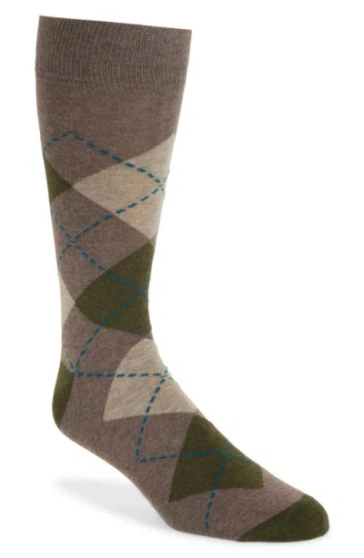 Nordstrom Argyle Combed Cotton Blend Dress Socks In Multi