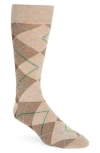Nordstrom Argyle Dress Socks In Brown