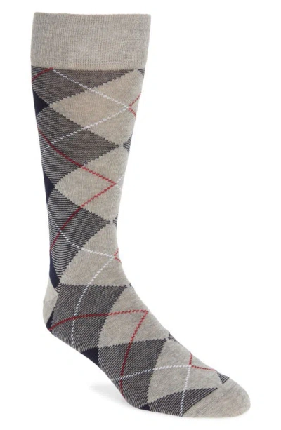 Nordstrom Argyle Dress Socks In Gray