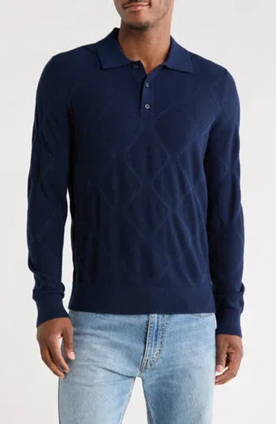 Nordstrom Argyle Merino Wool Polo In Multi