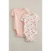 Nordstrom Assorted 2-pack Bodysuits In Pink