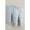 Nordstrom Babies'  Assorted 2-pack Cotton Joggers In Blue