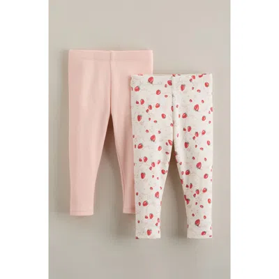 Nordstrom Babies'  Assorted 2-pack Cotton Leggings In Multi