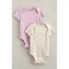 Nordstrom Babies'  Assorted 2-pack Bodysuits In Pink