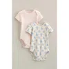 Nordstrom Babies'  Assorted 2-pack Bodysuits In Pink
