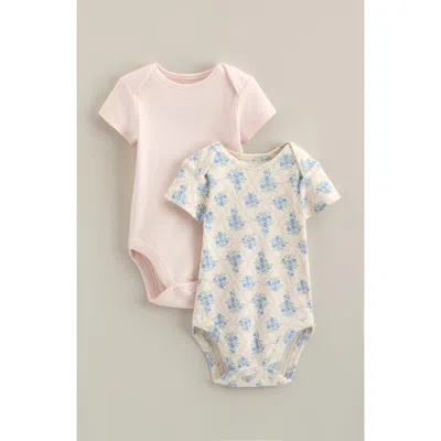 Nordstrom Babies'  Assorted 2-pack Bodysuits In Pink