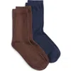 Nordstrom Assorted 2-pack Cashmere Blend Crew Socks In Multi
