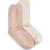 Nordstrom Assorted 2-pack Cashmere Blend Crew Socks In Multi