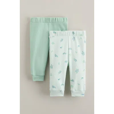 Nordstrom Babies'  Assorted 2-pack Cotton Joggers In Green