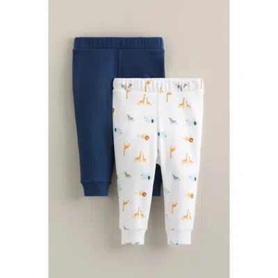 Nordstrom Babies'  Assorted 2-pack Cotton Joggers In White