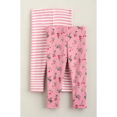 Nordstrom Babies'  Assorted 2-pack Cotton Leggings In Pink