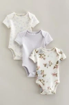 Nordstrom Babies'  Assorted 3-pack Bodysuits In Multi