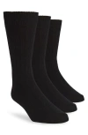 Nordstrom Assorted 3-pack Everyday Crew Socks In Black