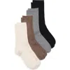 Nordstrom Assorted 4-pack Everyday Rib Crew Socks In Multi