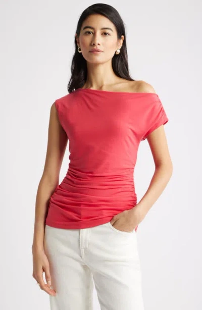 Nordstrom Asymmetric One-shoulder Top In Red