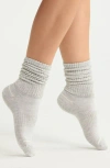 Nordstrom Athleisure Slouch Assorted 3-pack Crew Socks In Gray