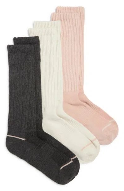 Nordstrom Athleisure Slouch Assorted 3-pack Crew Socks In Multi