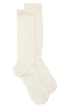 Nordstrom Athleisure Slouch Rib Crew Socks In Neutral