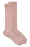 Nordstrom Athleisure Slouch Rib Crew Socks In Pink