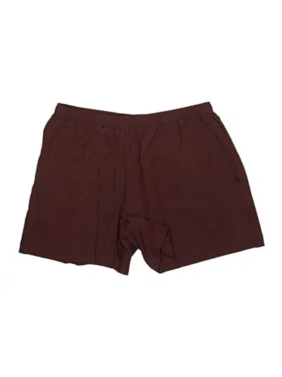 Pre-owned Nordstrom Athletic Shorts In Burgundy