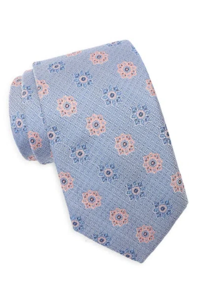 Nordstrom Atwood Medallion Cotton Jacquard Tie In Red