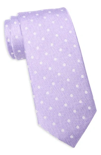 Nordstrom Batson Neat Dot Silk Tie In Lilac