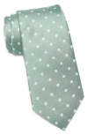 Nordstrom Batson Neat Dot Silk Tie In Gray
