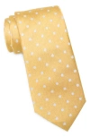 Nordstrom Batson Neat Dot Silk Tie In Yellow