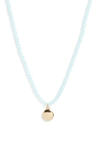Nordstrom Beaded Charm Pendant Necklace In Gold